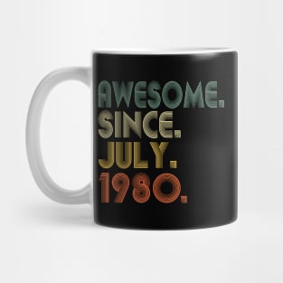 44 44Th Awesome Since July 1980 Mug